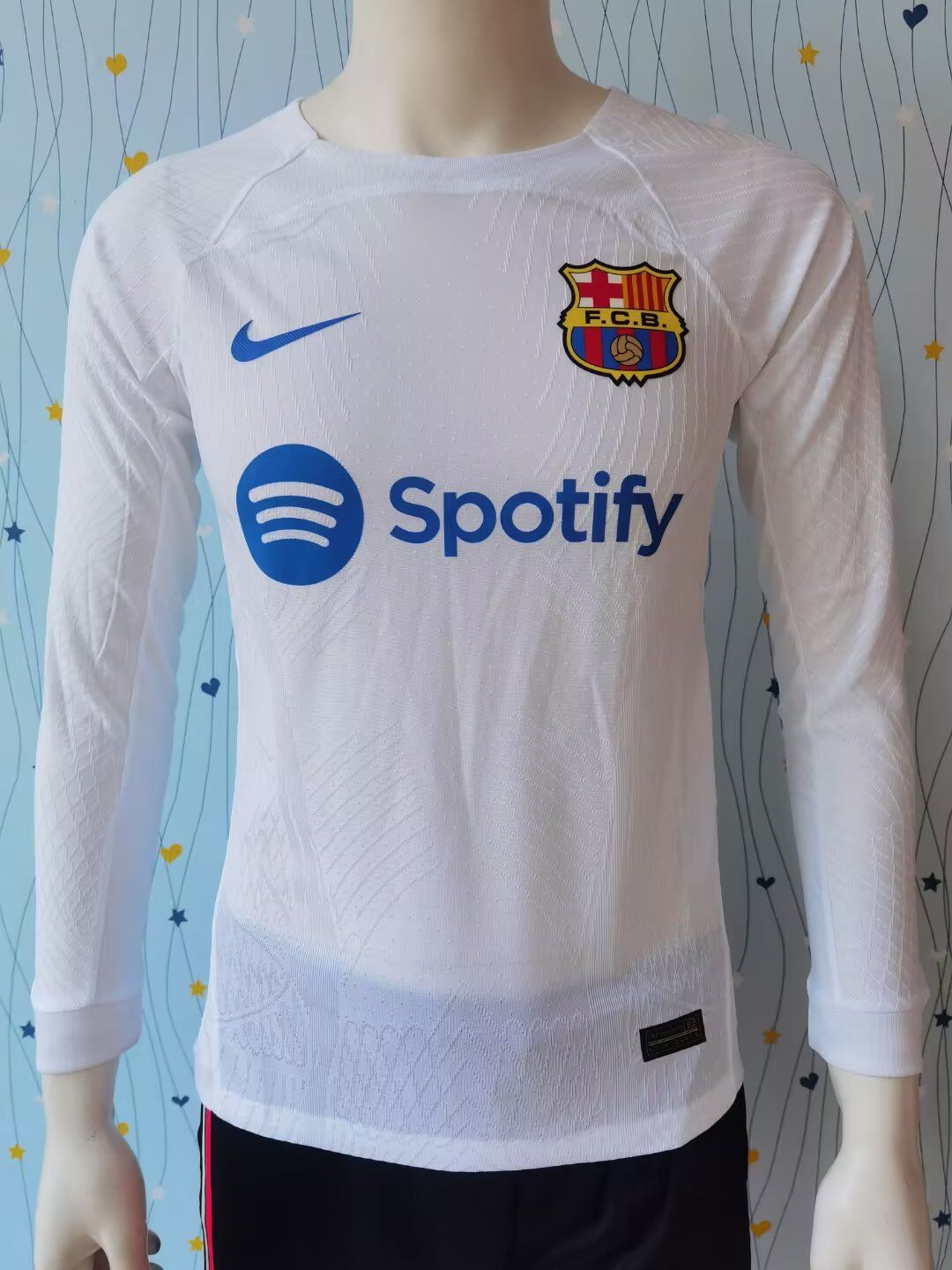 AAA Quality Barcelona 23/24 Away White Long Jersey(Player)